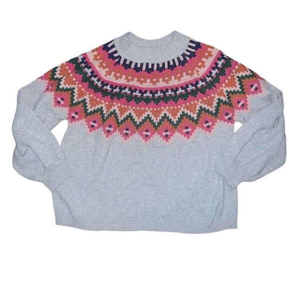 MAURICES Fair Isle Mock Long Sleeve Sweater Size XXL - Picture 2 of 9